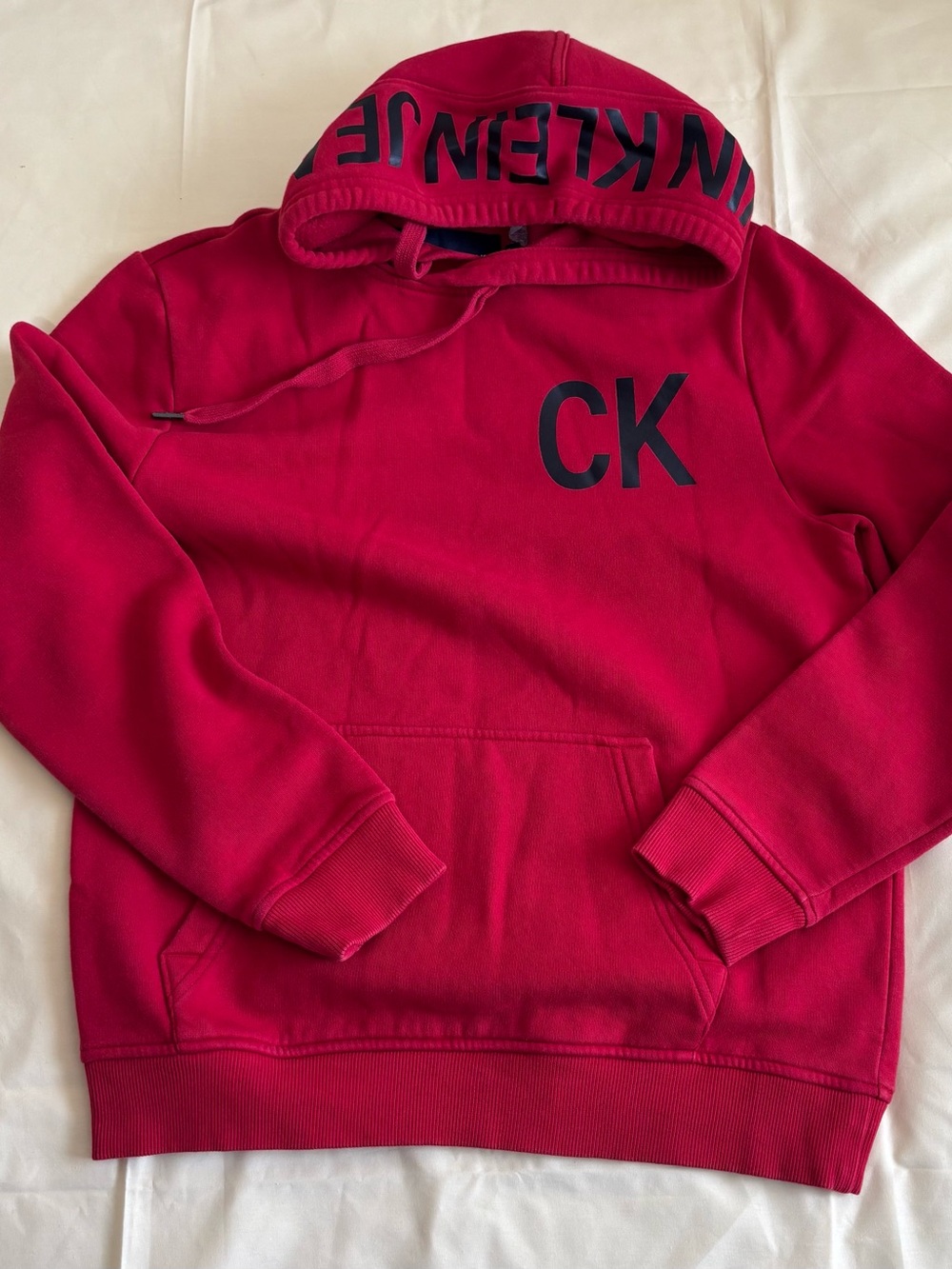 Calvin Klein Jeans Men’s Pullover Hoodie with CK Chest Logo